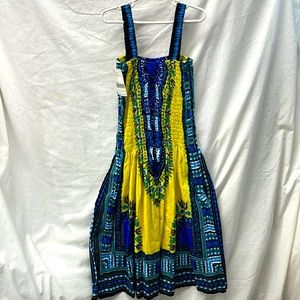 Dashiki new NWT tube top mini dress ladies sz  s-l